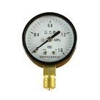 Đồng hồ đo áp suất máy nén khí khô 40mm 50mm Vỏ kết nối phía dưới Bezel