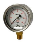Đồng hồ đo áp suất vòng bezel loại 1/4 &quot;1/2&quot; BSP 0-10 BAR Capsule