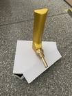 Máy đo nhiệt độ lưỡng kim loại 50mm 100mm Thủy tinh Thân nhôm Mạ vàng Hình dạng V