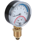 Đồng hồ đo áp suất ống 0-10bar Bourdon 63mm 80mm 0-120C