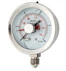 Đồng hồ đo áp suất chất lỏng 2 1/2 &quot;Dầu đồng hồ đo áp suất Ss316 0-1500psi 100BAR
